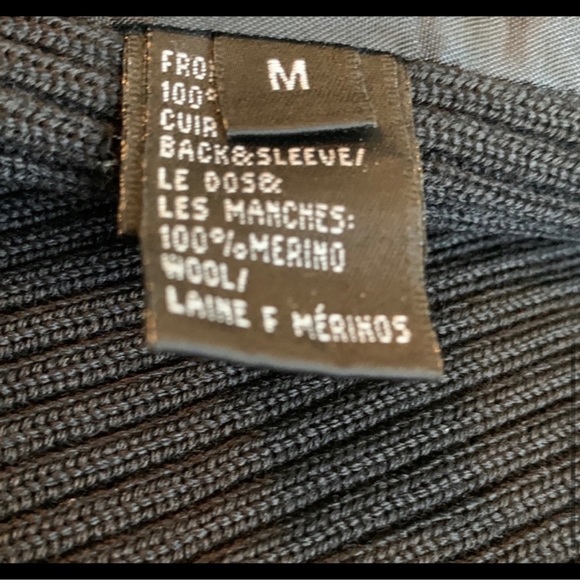 Lafayette 148 Leather, Merino wool, fox fur removable collar - Picture 6 of 9